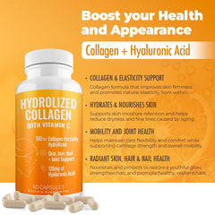 Back view of Aura Vitamins collagen bottle showing ingredients