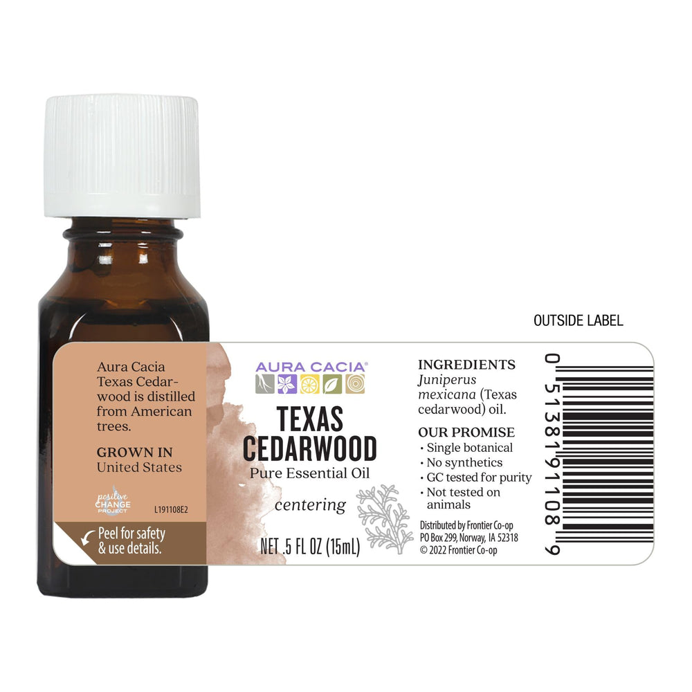 DIY skincare/massage blend using cedarwood essential oil