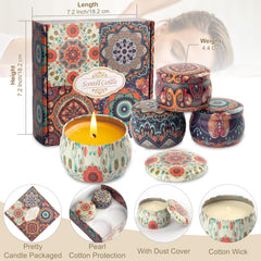 Cotton wick and soy wax candle from the Auralome gift set
