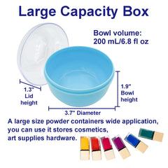 AURASIN double-cap design protects powder and keeps contents tidy.