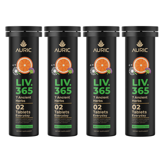 Auric Liver Support bottle with 80 tablets
