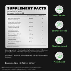 Auric Liver Support packaging box highlights gluten-free plant-based formula.
