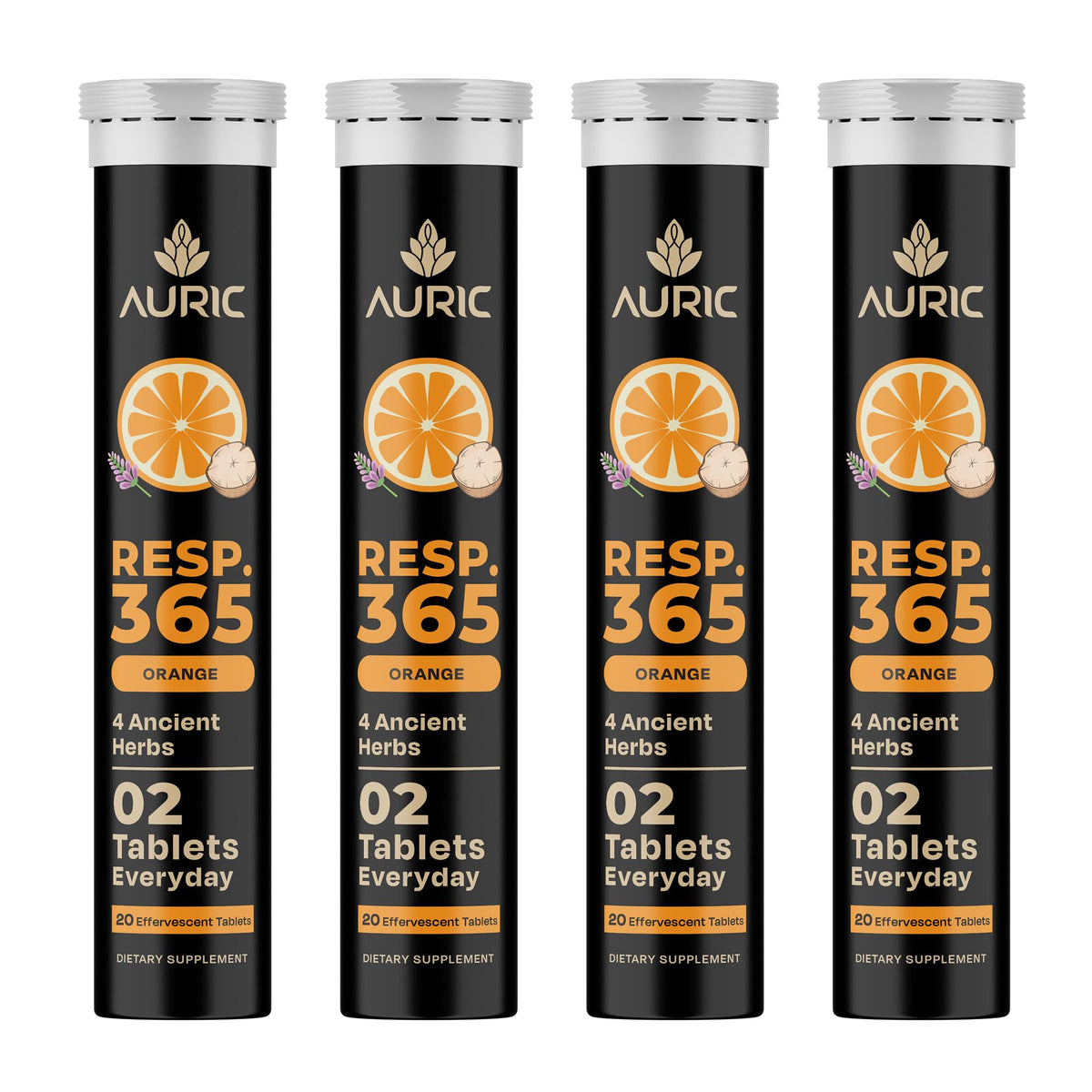 Auric Resp 365 bottle for lung support