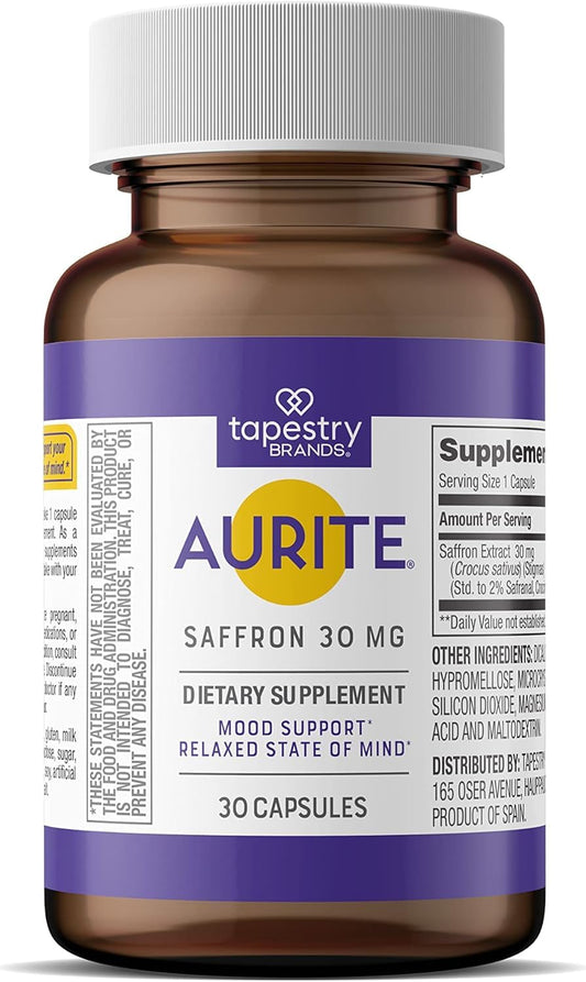 Aurite Saffron bottle and packaging