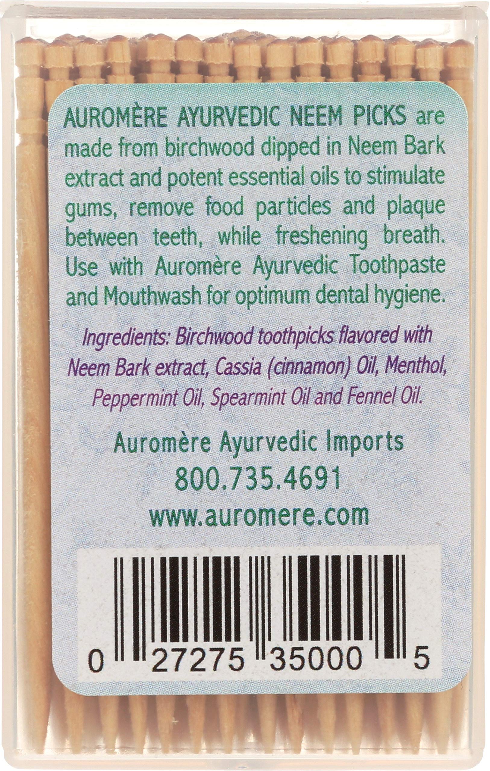 Neem-infused birchwood toothpicks