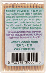 Neem-infused birchwood toothpicks