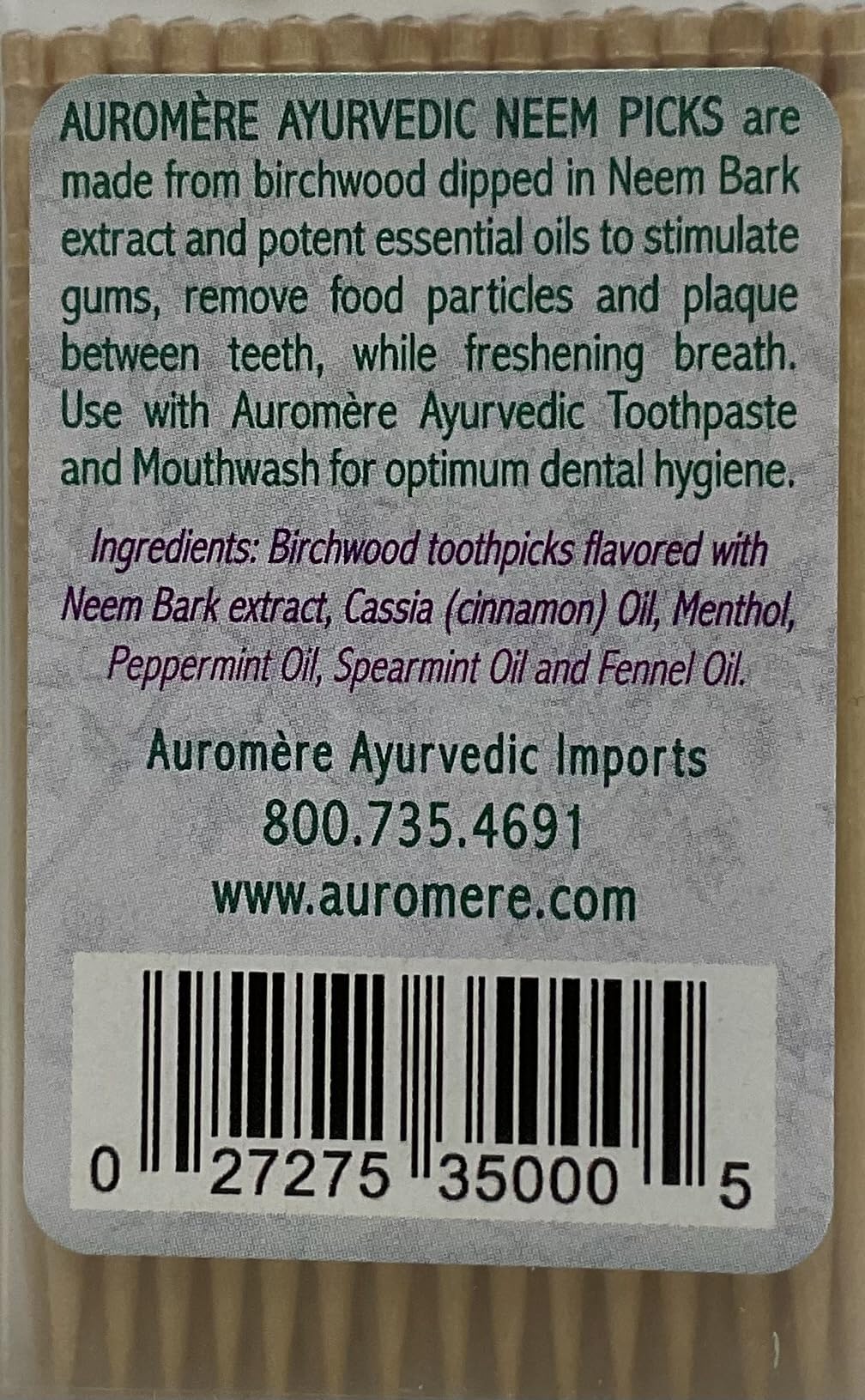 100-count birchwood toothpicks for oral hygiene
