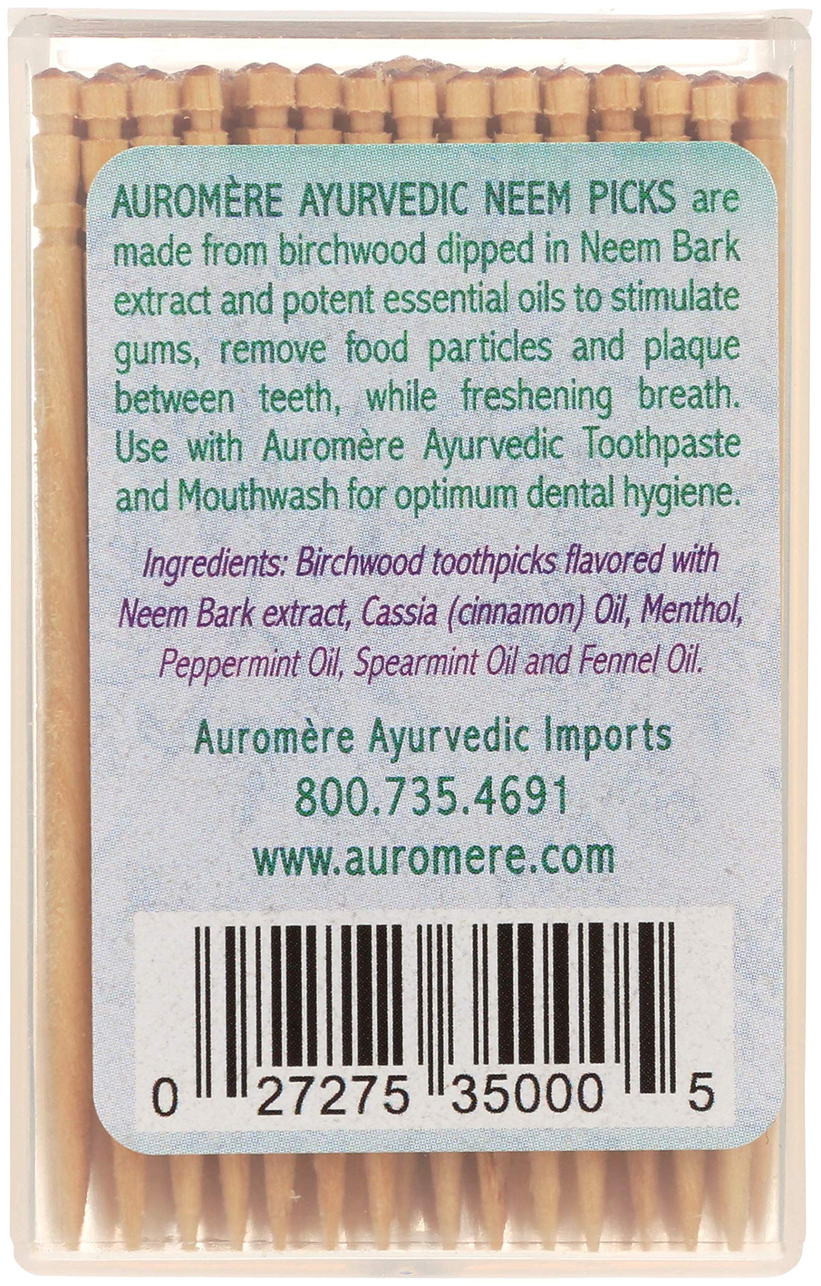 Neem-infused birchwood toothpicks with breath-freshening oils