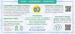 Close-up of Auromere Fresh Mint toothpaste tube