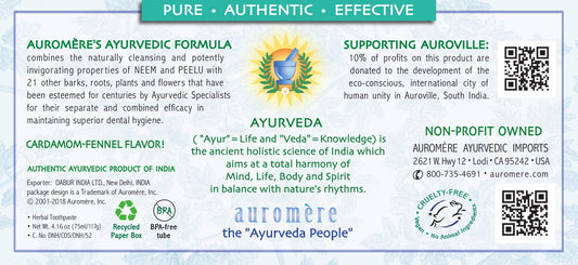 Neem and Peelu herbal ingredients for oral hygiene