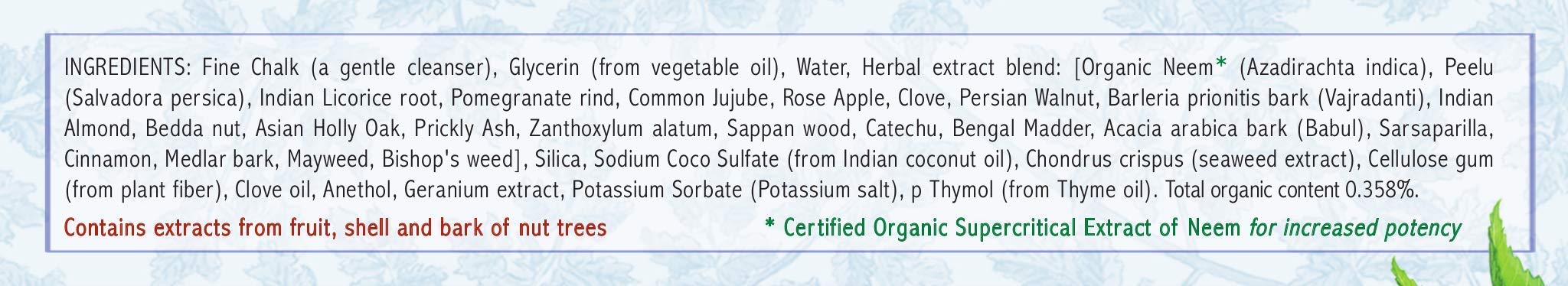 Three-pack display of Auromere Ayurvedic toothpaste mint-free, vegan and fluoride-free