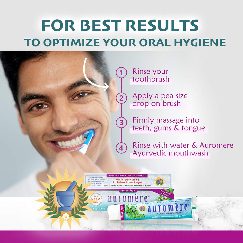 Eco-friendly packaging for Auromere toothpaste