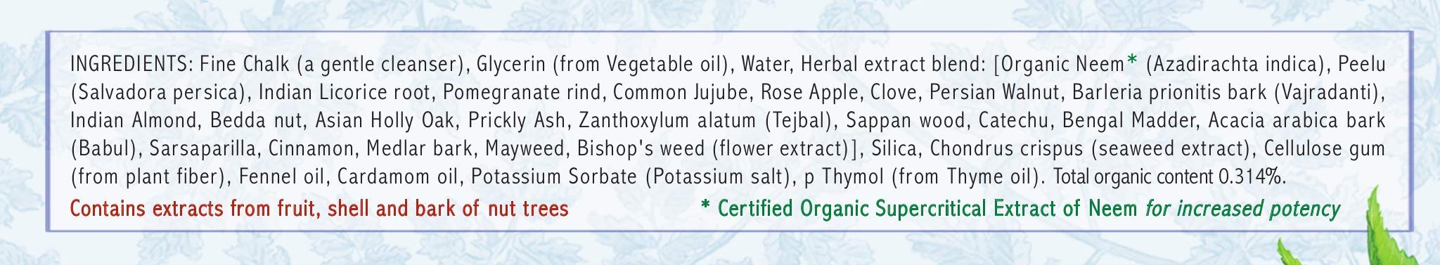 Vegan, non-GMO, SLS-free and gluten-free toothpaste