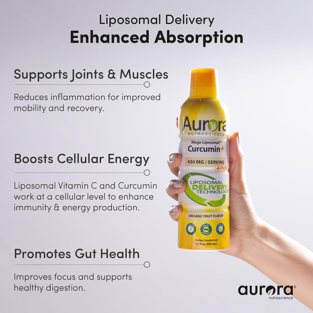 High potency 450 mg curcumin per 15 mL serving with phospholipids