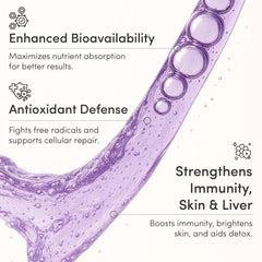 Immune support and antioxidant benefits representation
