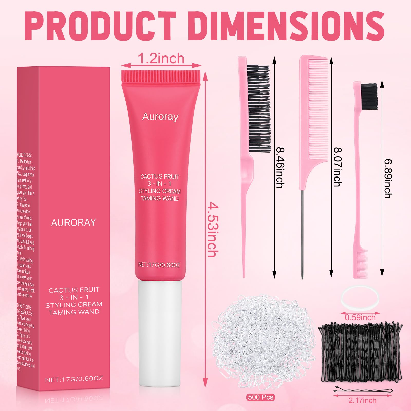 auroray slick back brush 01 helps secure sleek long lasting placement
