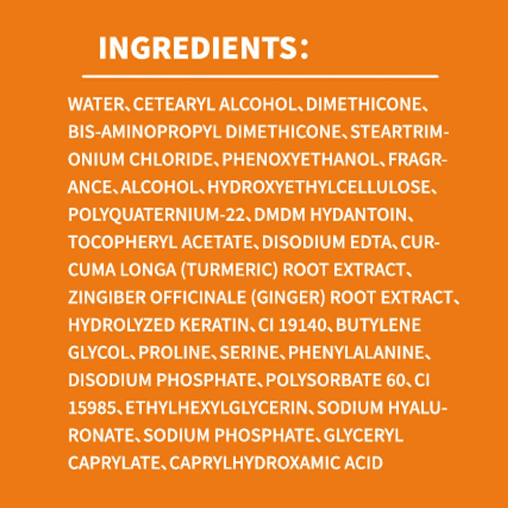 AUSLKA Turmeric Hair Mask ginger scent enhances routine