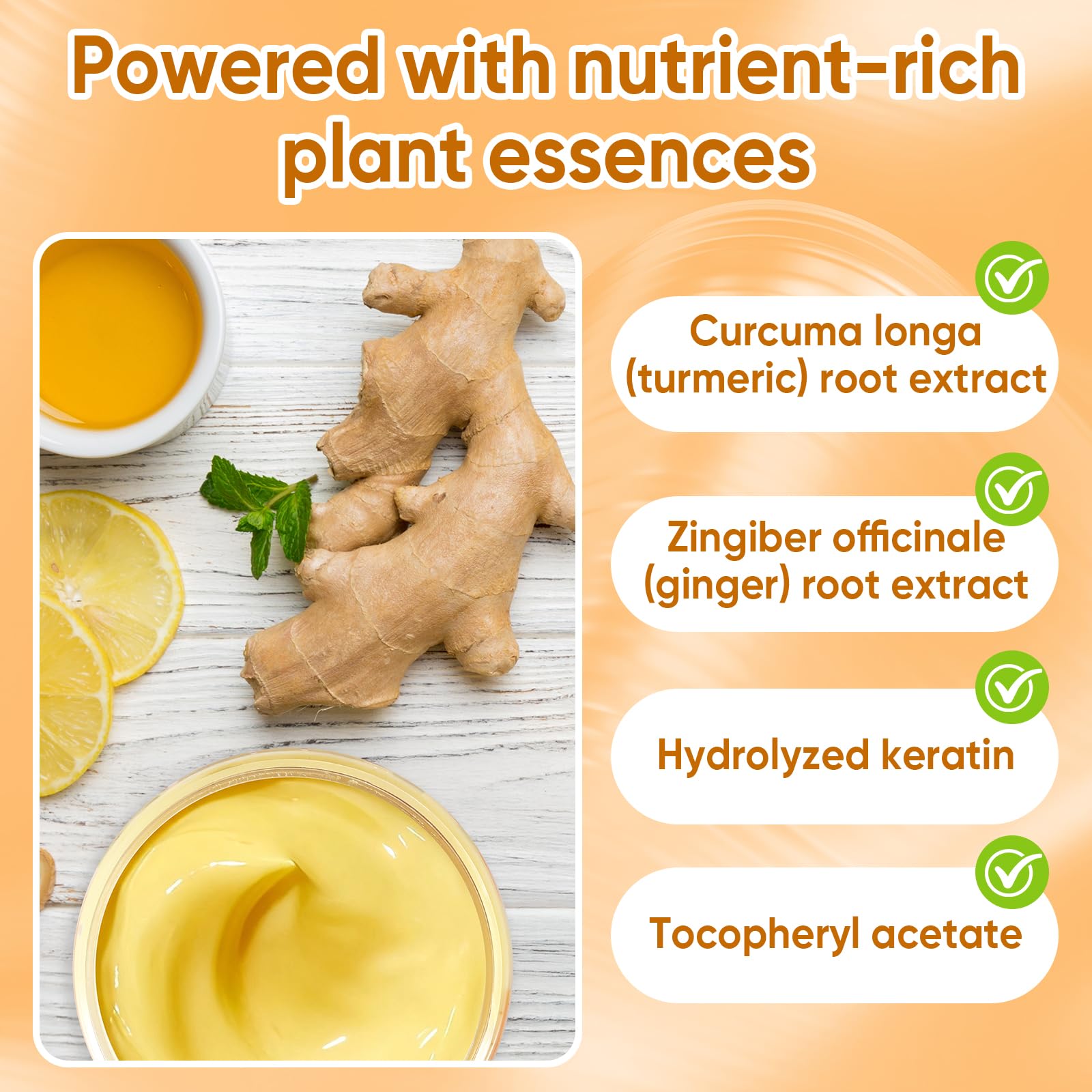 AUSLKA Turmeric Hair Mask application on damp strands for smoothness