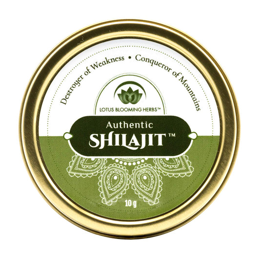 Authentic gold-grade Himalayan Shilajit resin in a glass jar
