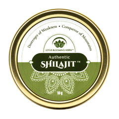 Authentic gold-grade Himalayan Shilajit resin in a glass jar
