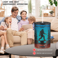 Whisper-quiet ultrasonic diffuser with auto-off feature