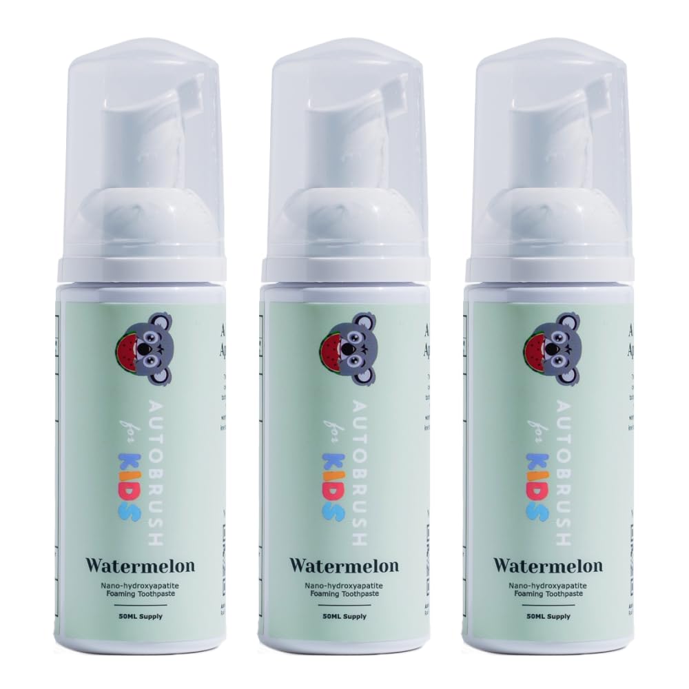 Autobrush Kids Watermelon Toothpaste Pack of 3 – front view