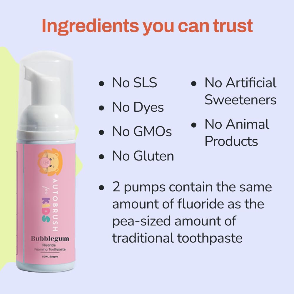 Autobrush Nano-HAp toothpaste for kids bubblegum flavor – packaging
