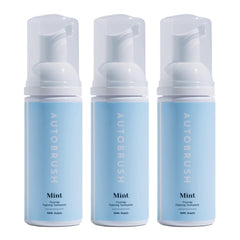 Autobrush Fluoride Foaming Toothpaste 3-pack mint flavor packaging front