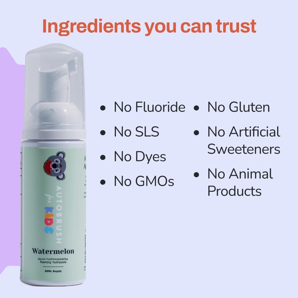 Foaming toothpaste application pump and texture