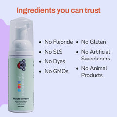 Foaming toothpaste application pump and texture