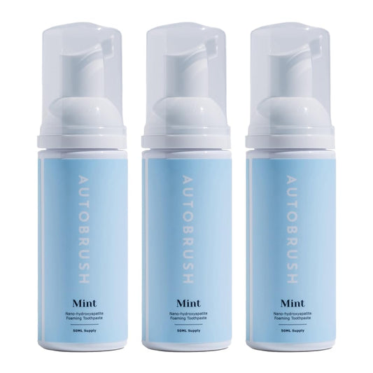 Autobrush fluoride-free foaming toothpaste for adults, mint flavor