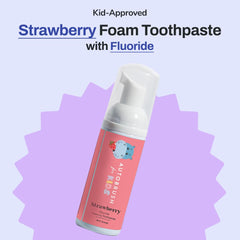 Autobrush Kids Fluoride Foaming Toothpaste Strawberry back view