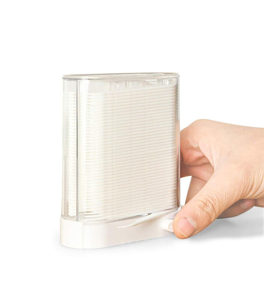 Automatic floss picks holder dispensing one pick at a time
