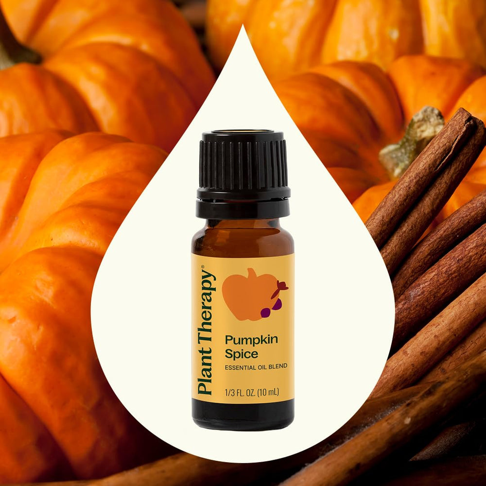 Autumn cozy diffuser setup with Pumpkin Spice essential oil
