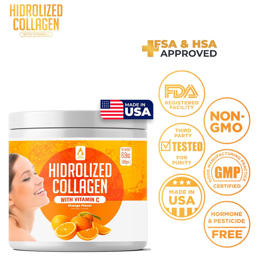 Ingredient schematic for hydrolyzed collagen