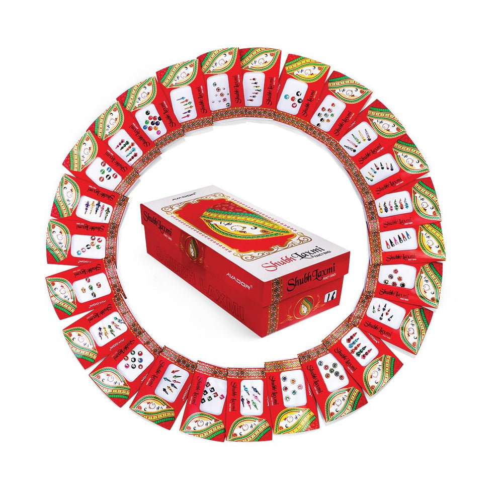 Avador 25 assorted bindi sheets for versatile wedding and daily wear