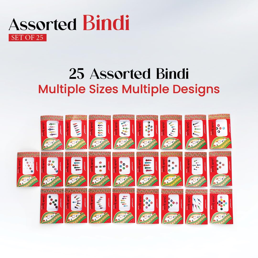 Avador skin-friendly adhesive bindis ensure comfortable all-day wear