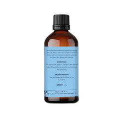 Therapeutic grade Avatra Blue Lotus Essential Oil label