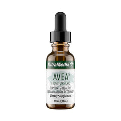Front view of NutraMedix Avea Turmeric Extract bottle (1 oz)