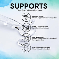 AVEDANA glycerin suppositories quick-action form suggests near-instant relief window.
