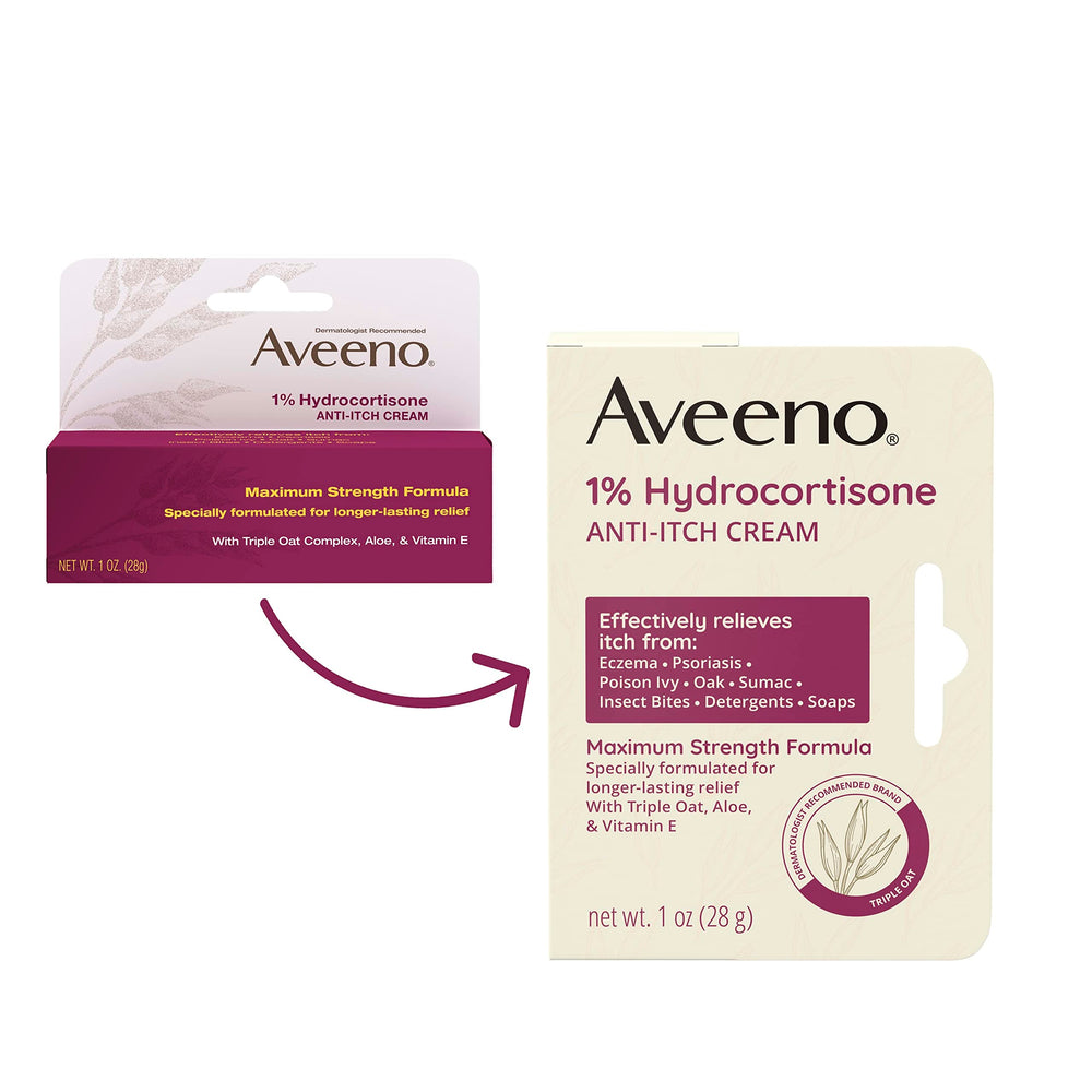 Aveeno aloe and vitamin E enriched formula for nourished skin.