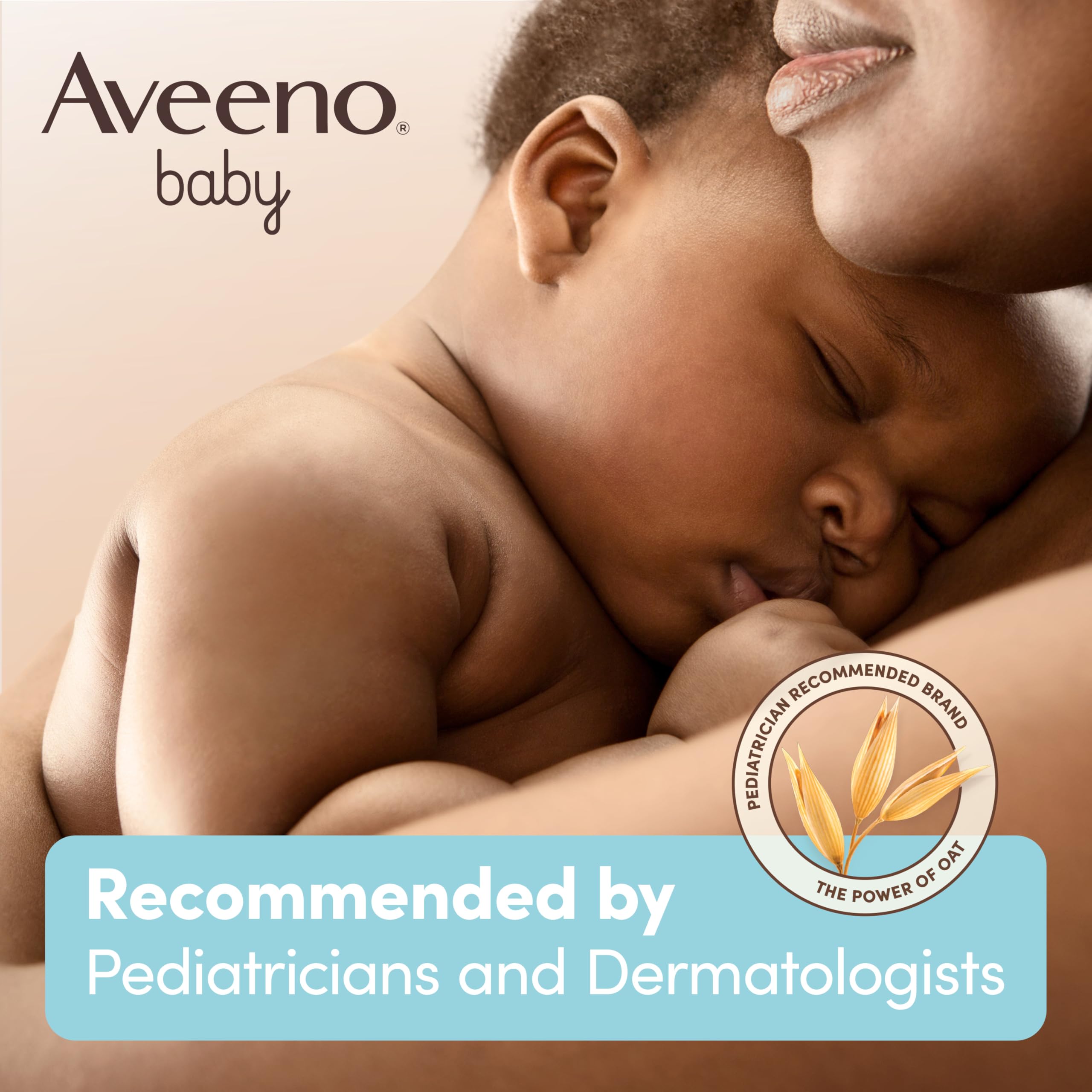 Back packaging view of Aveeno Baby Daily Moisture 2-in-1 Wash & Shampoo (pack of 2)