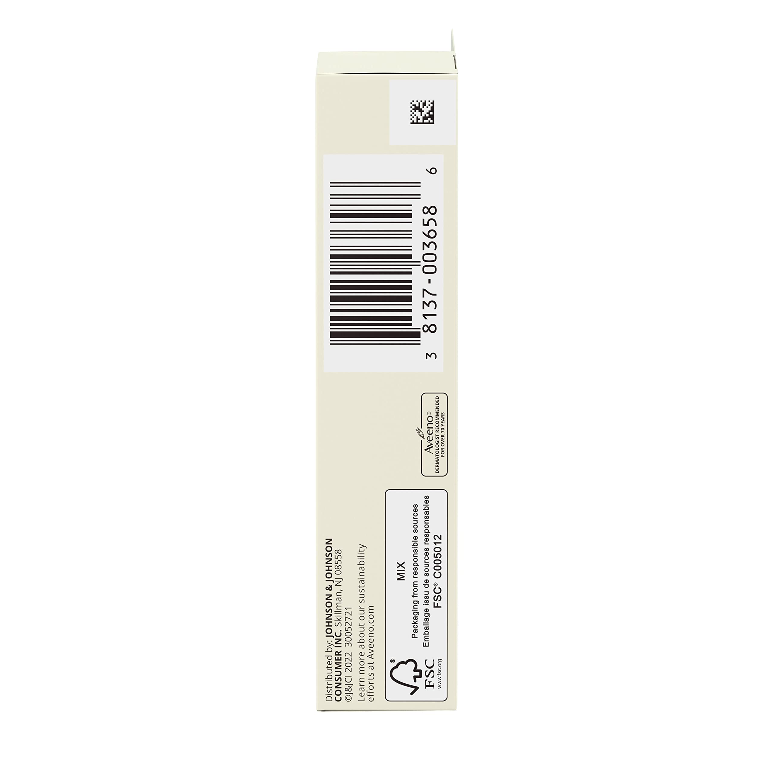 Aveeno detergent and cosmetics irritation care for sensitive skin.