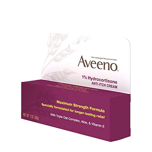 Aveeno fragrance-free packaging close-up on a small tube.