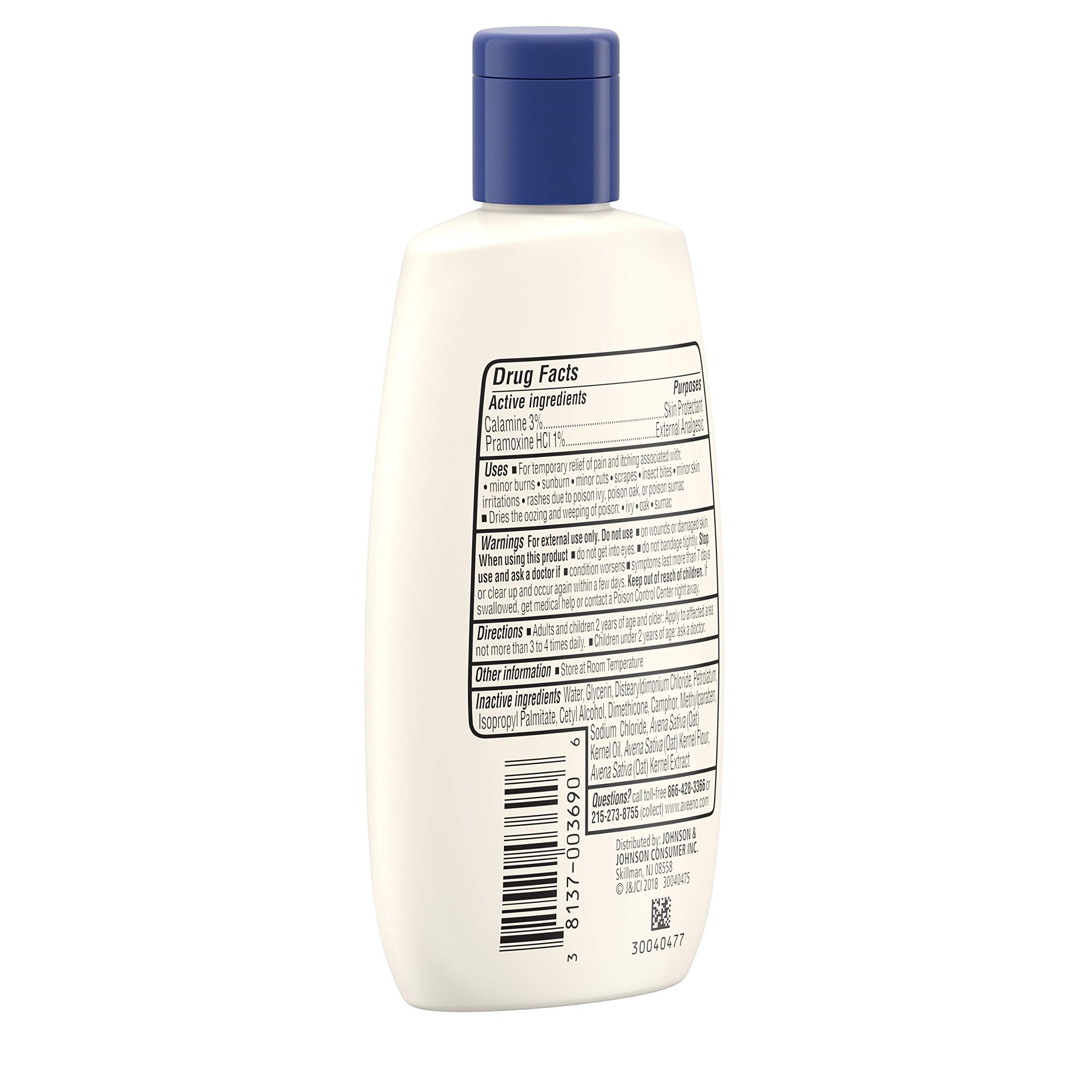 Aveeno skin protectant application scene illustrating soothing relief from irritation.