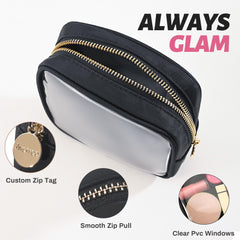 Aveniee clear cosmetic bag made from water-resistant nylon to protect essentials