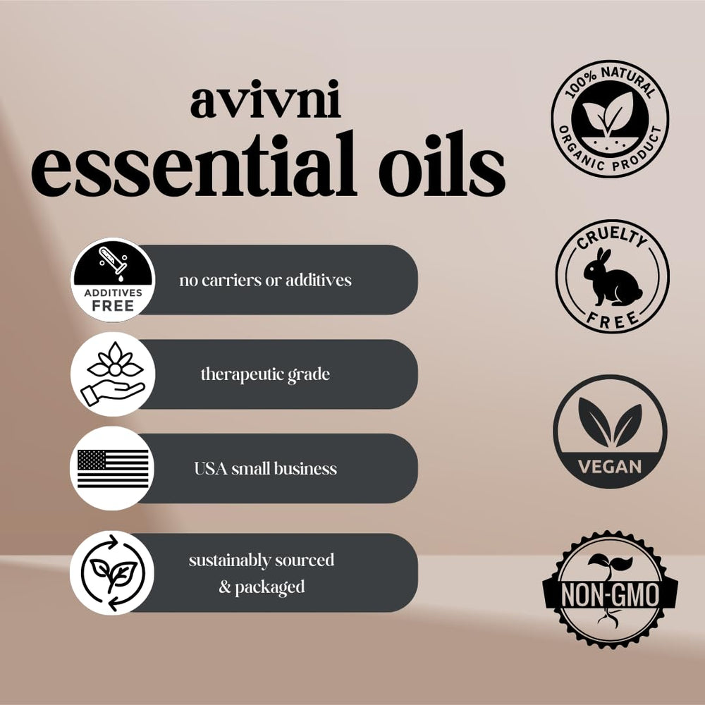 Product label: Avivni French Lavender Essential Oil – 100% Pure & Natural