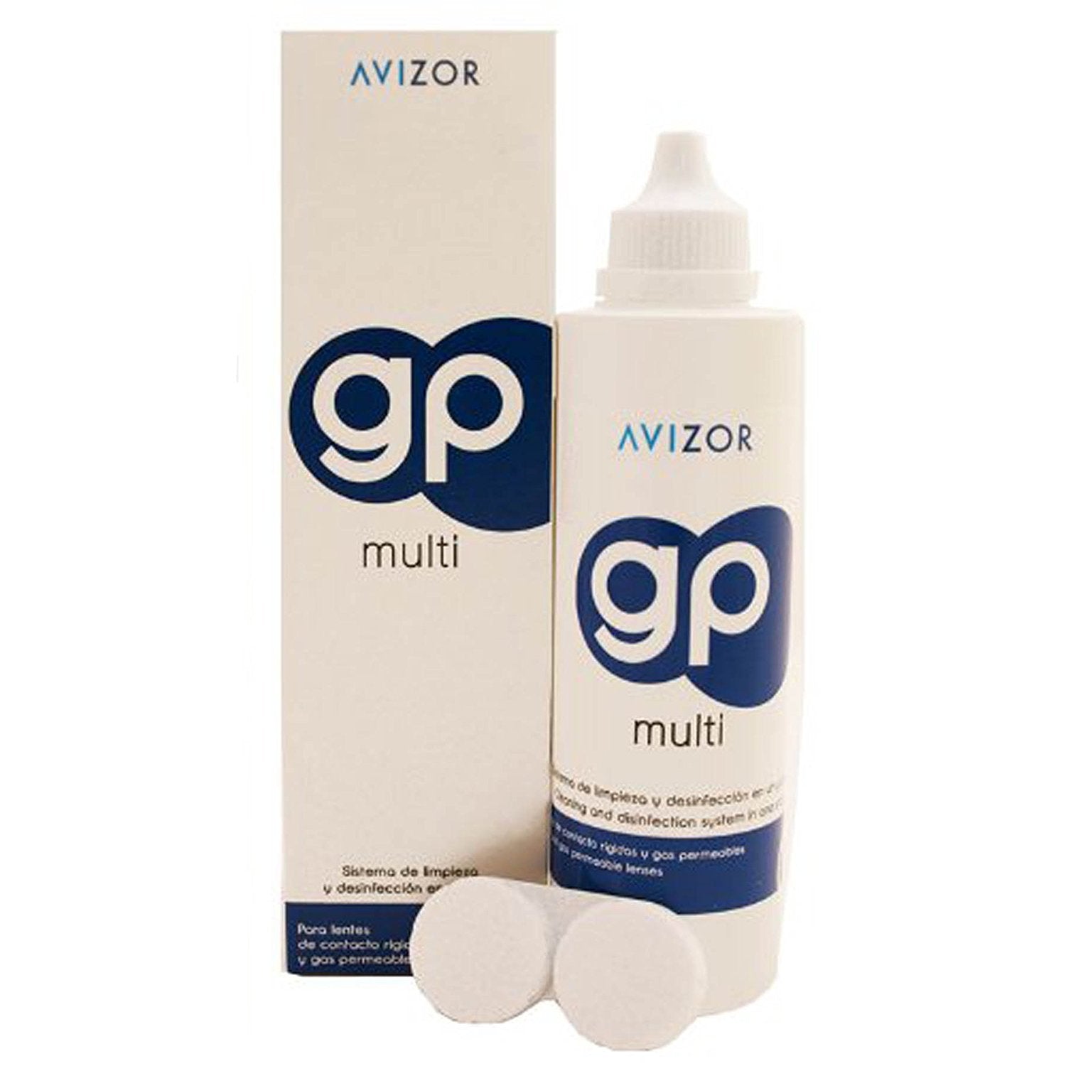 Avizor GP Multi 240ml all-in-one contact lens solution for rigid and gas-permeable (RGP) lenses