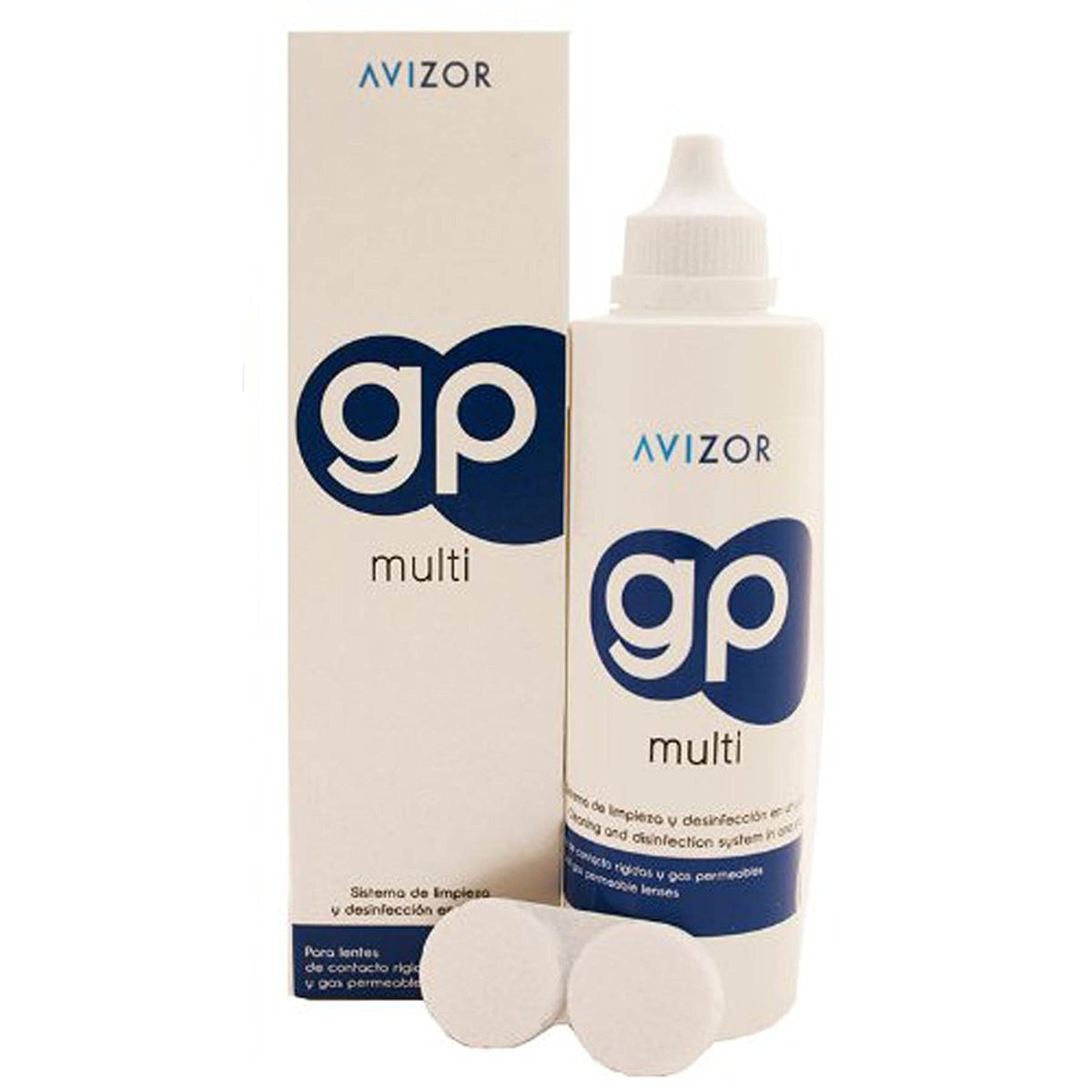 Avizor GP Multi 240ml all-in-one contact lens solution for rigid and gas-permeable (RGP) lenses
