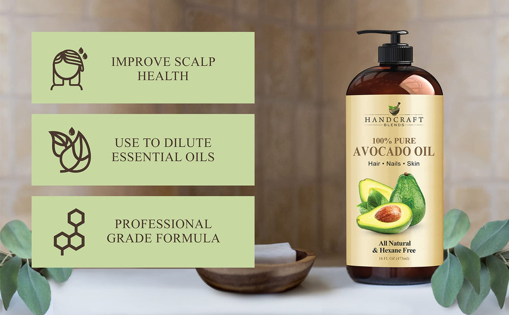 Avocado oil for hair care and shine